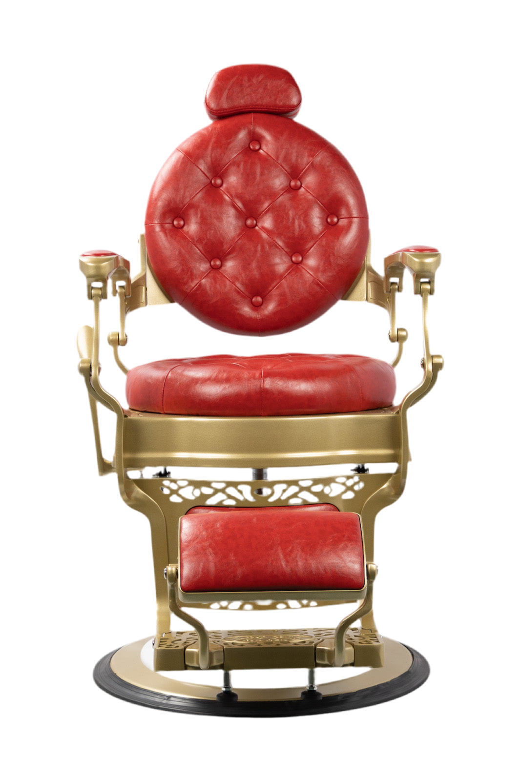 Bandido Barber Chair Color Red Gold Matt