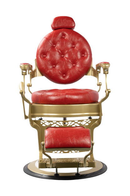 Bandido Barber Chair Color Red Gold Matt
