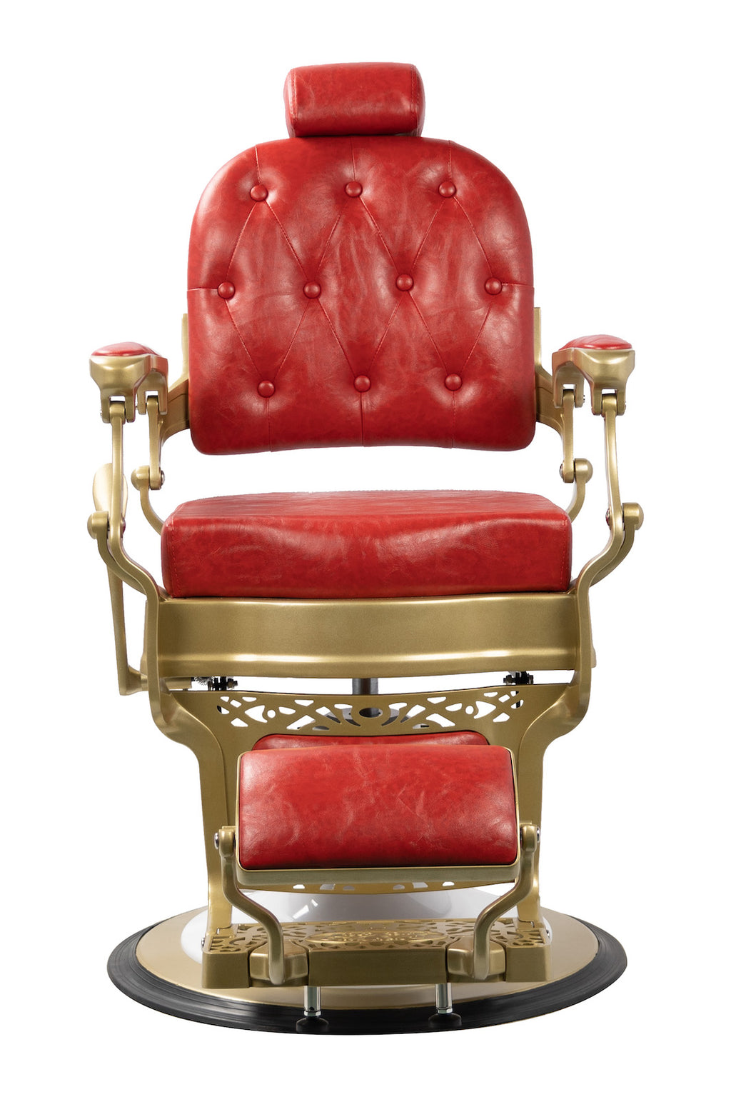 Bandido Barber Chair Color Red Gold Matt