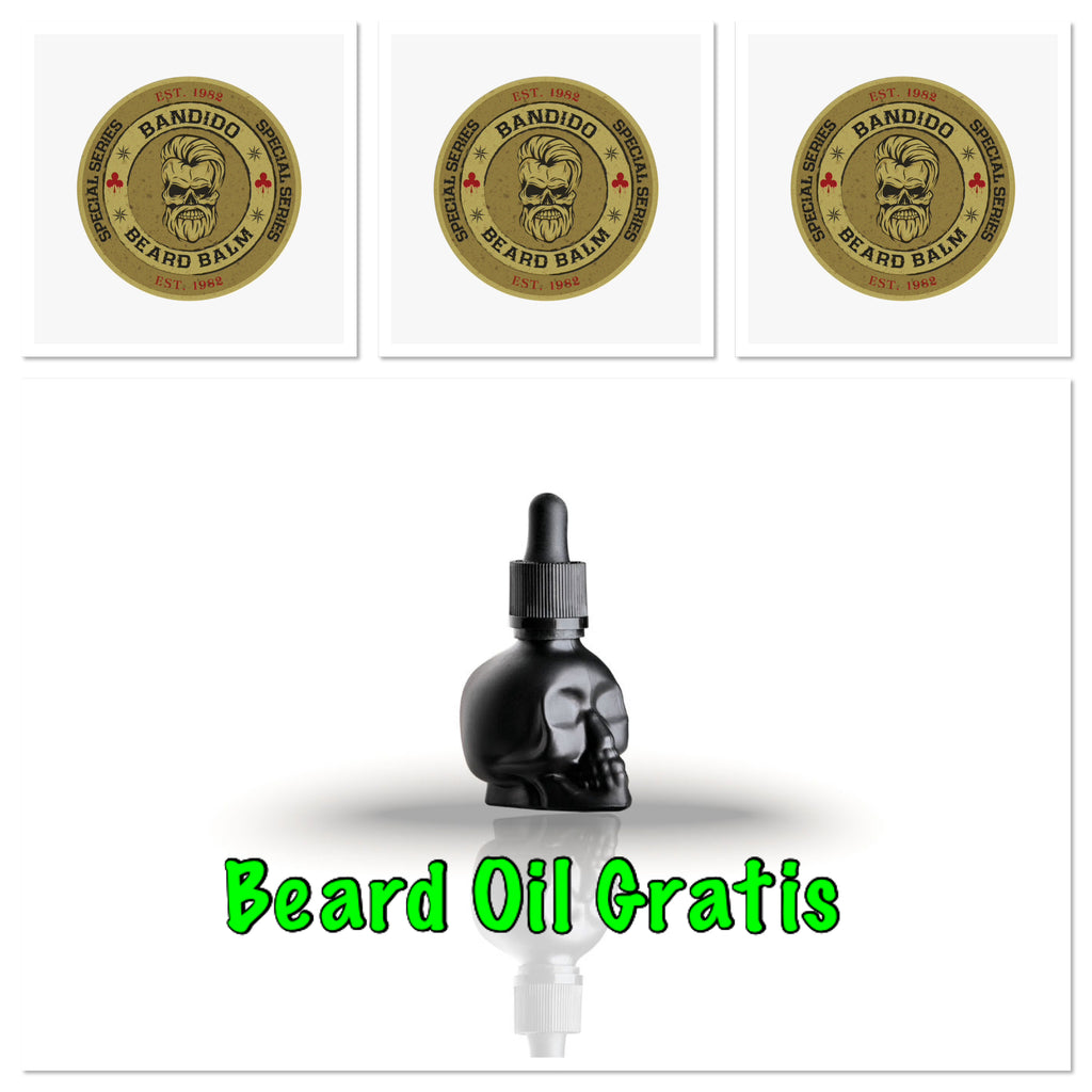 Bandido Beard Balm 3 Stuks 40Gr  + 1X Beard Oil 40ml Gratis