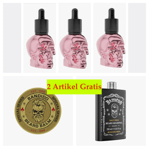 Bandido beard oil 3 Stuks 50ml   +2 Artikel Gratis 1X beard Shampoo 250ml +1x Beard Balam 40Gr