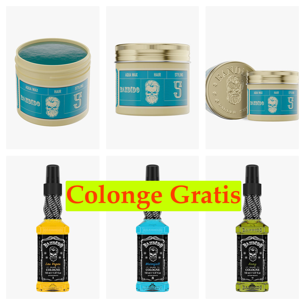 Bandido Haar Wax Nr 5. 3 Stuks 125ml   +3X  Cologne Gratis