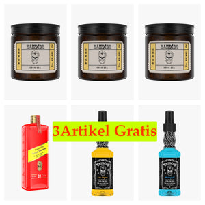 Bandido Argan Haar Gel 3 Stuks. 500ml  +1X Argan Shampoo 350ml +2X Cologne 300ml Gratis